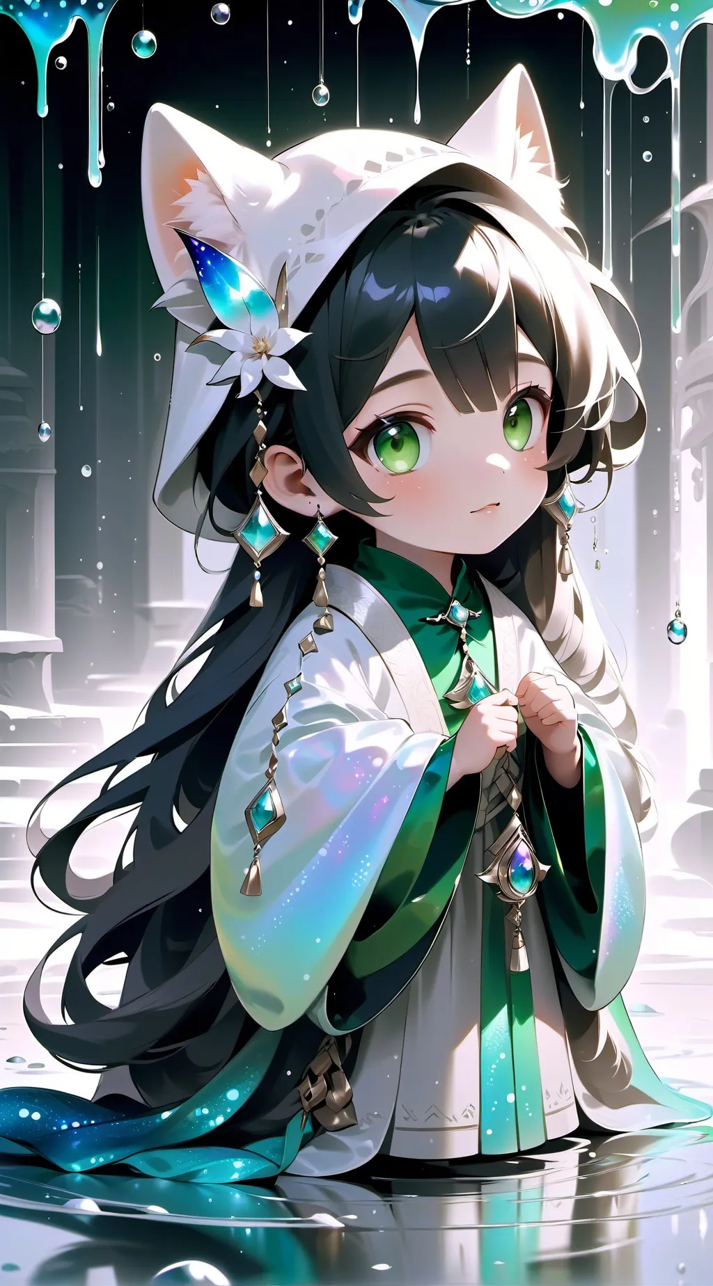 ai character: Little hashira background