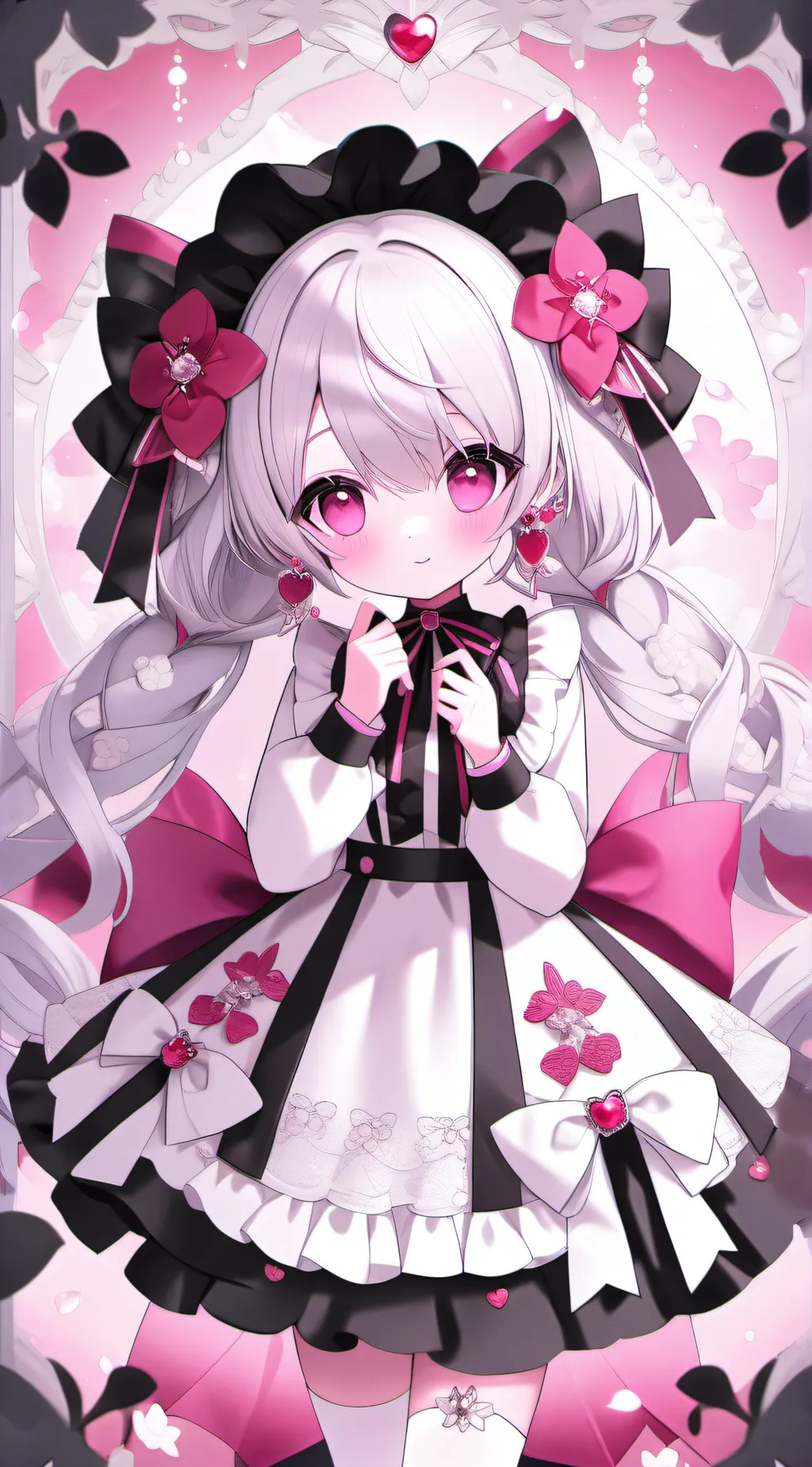 ai character: rose background