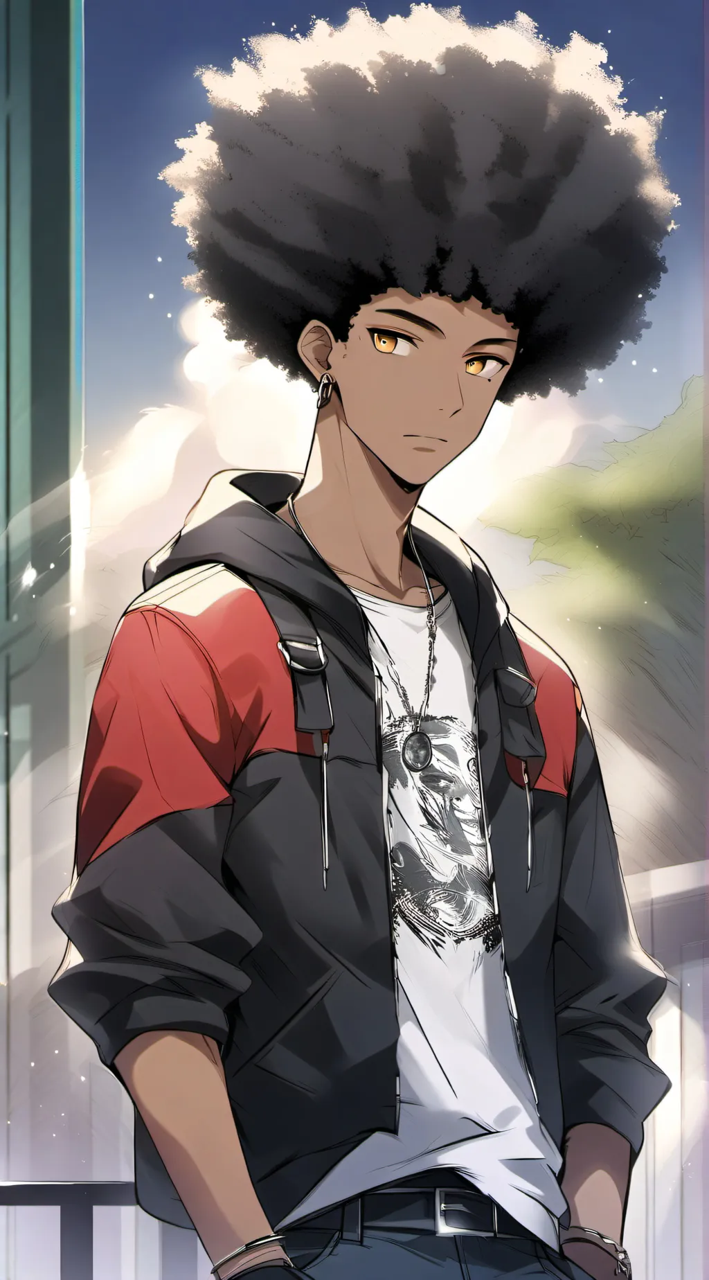 ai character: Cameroon badu background