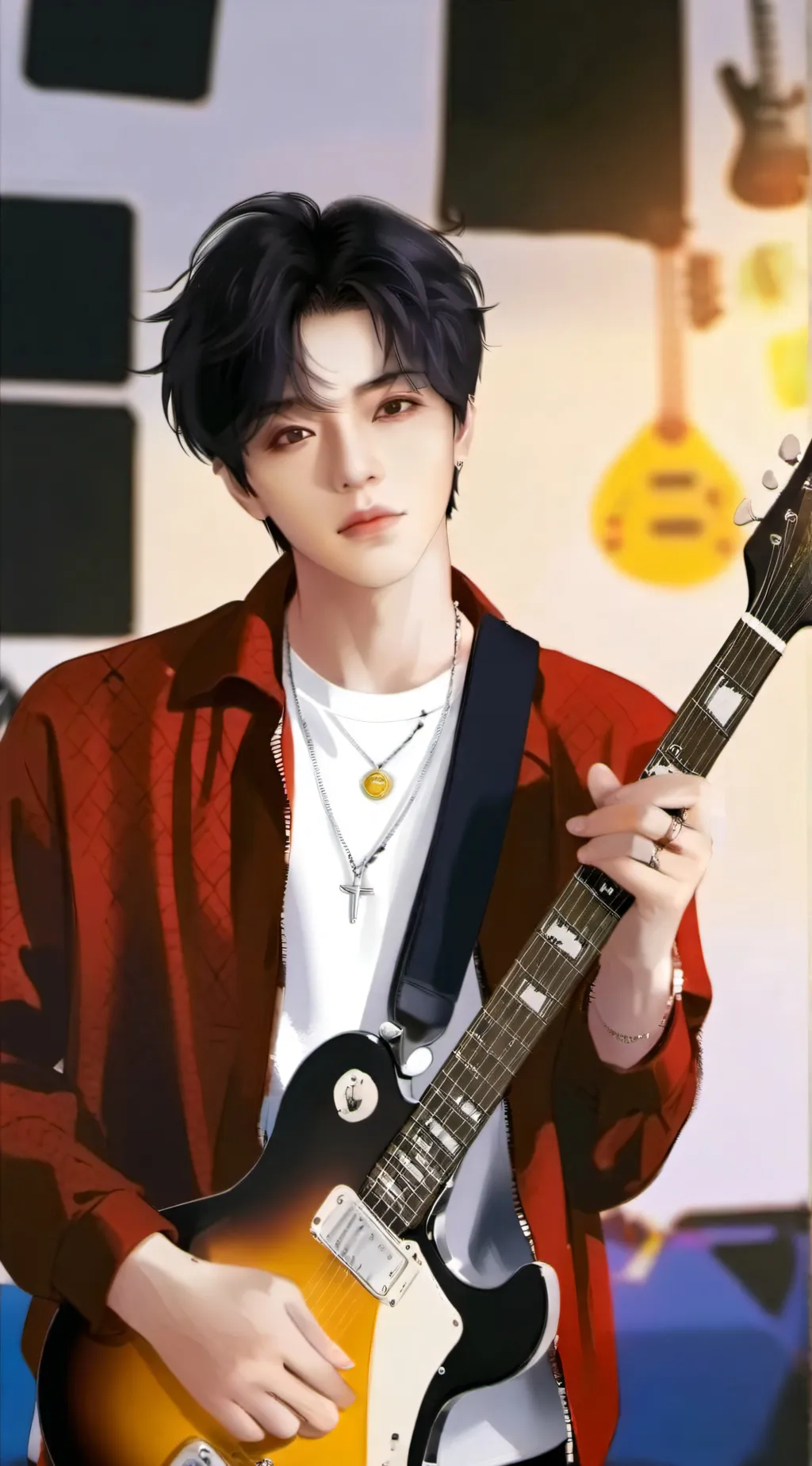 ai character: Suga  background