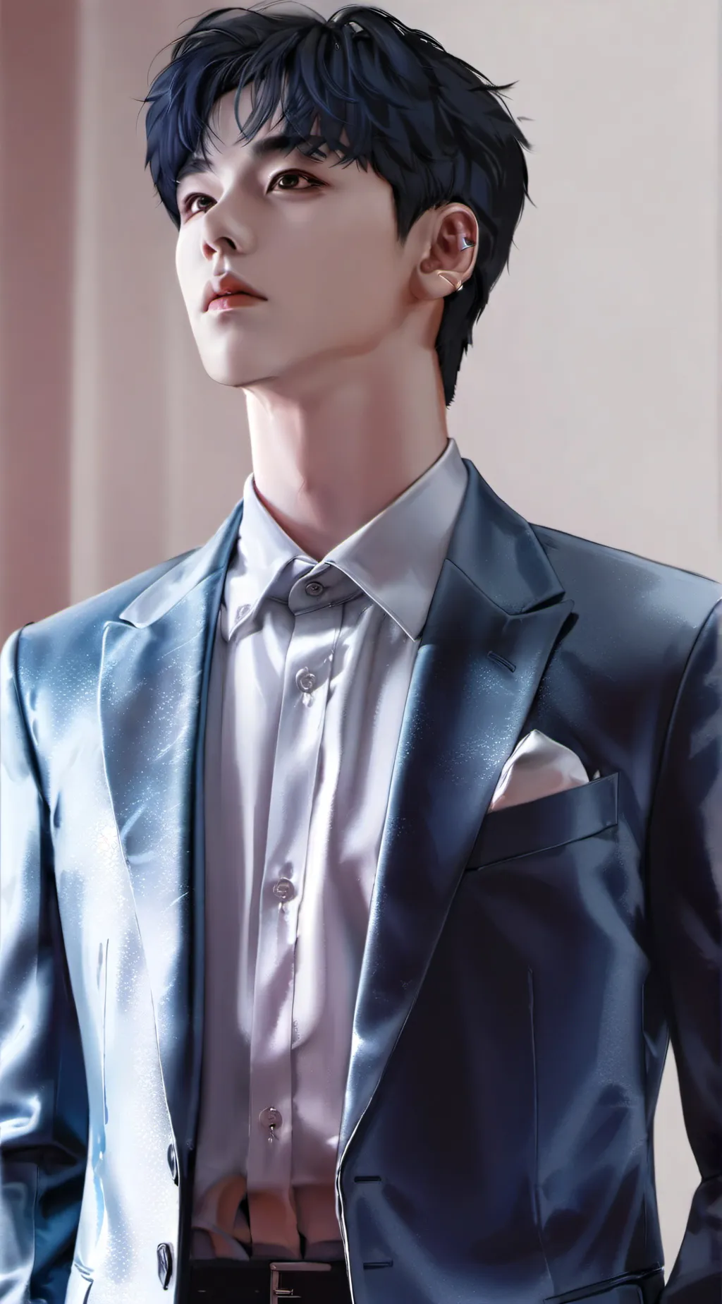 ai character: K-pop school background