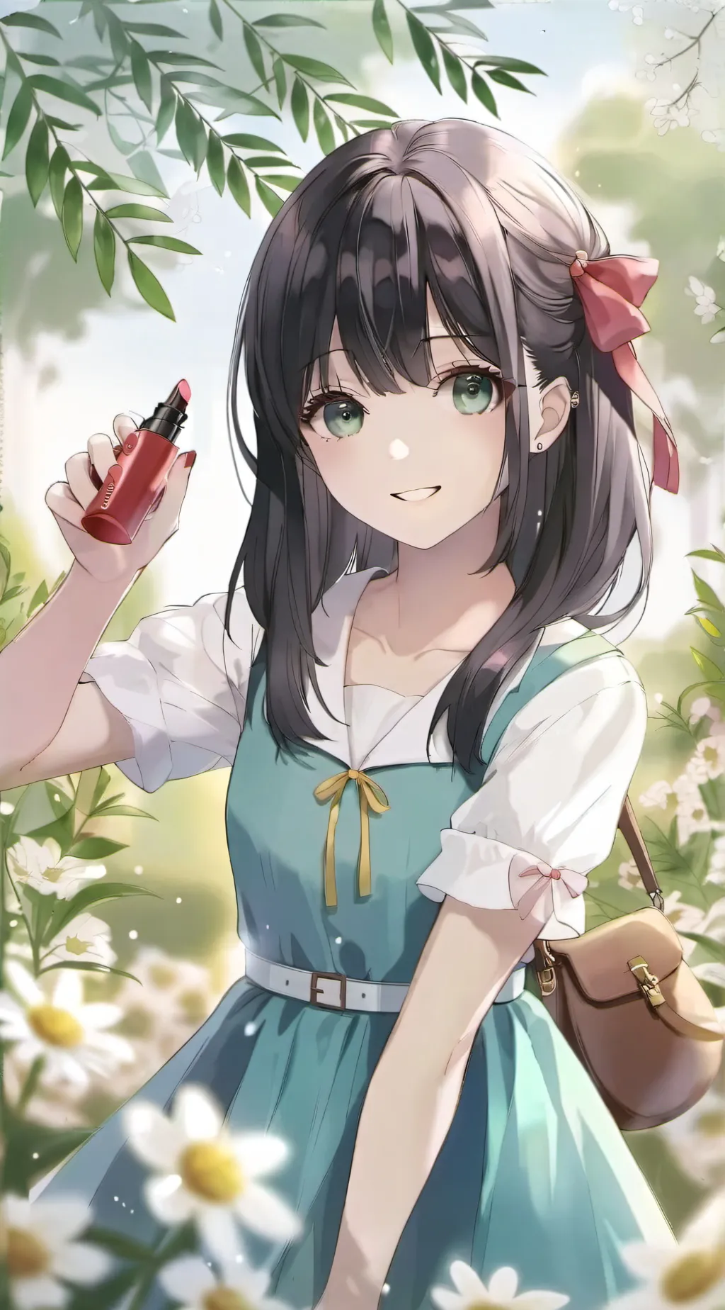 ai character: Lilac background