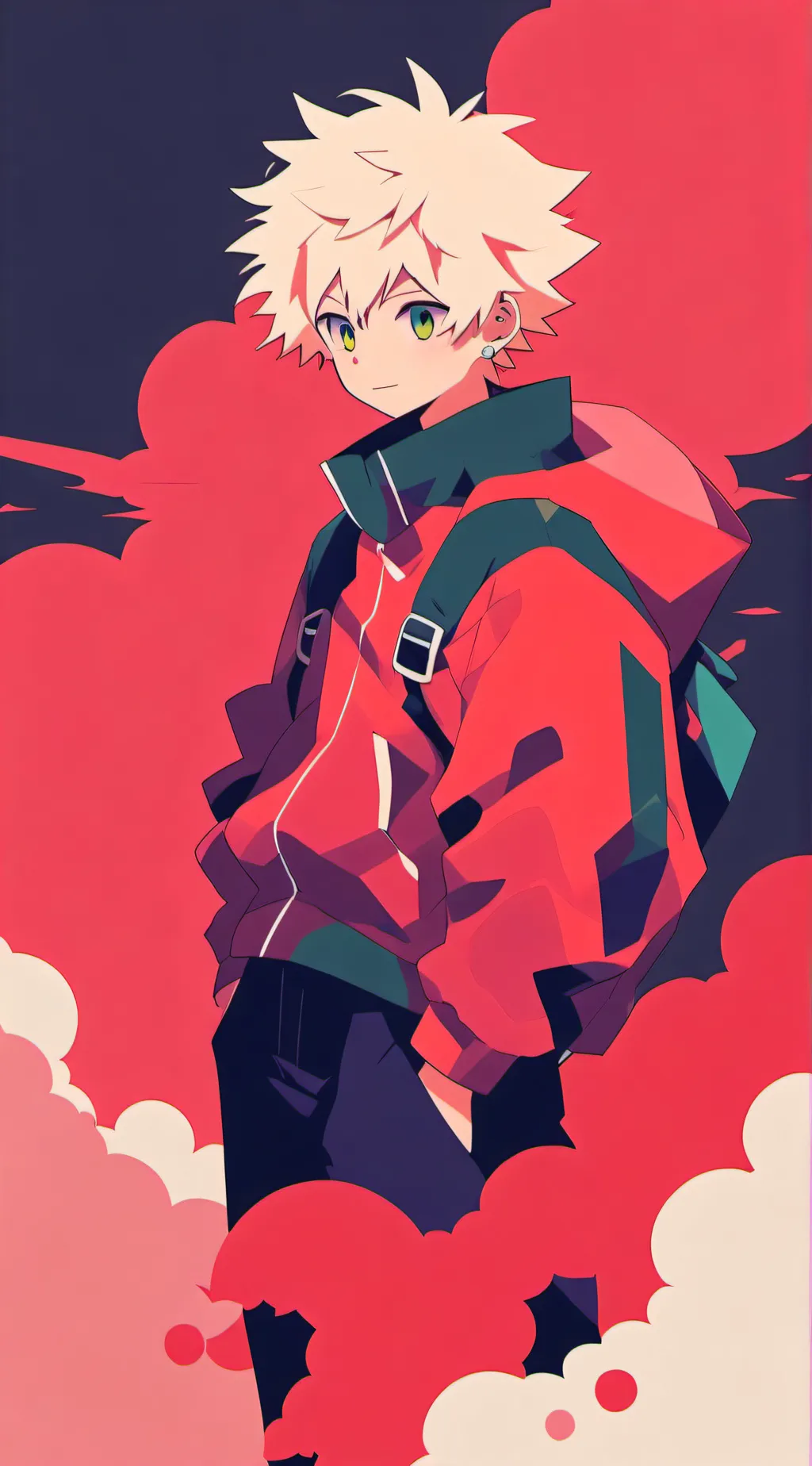 ai character: kacchan aka bakugo background