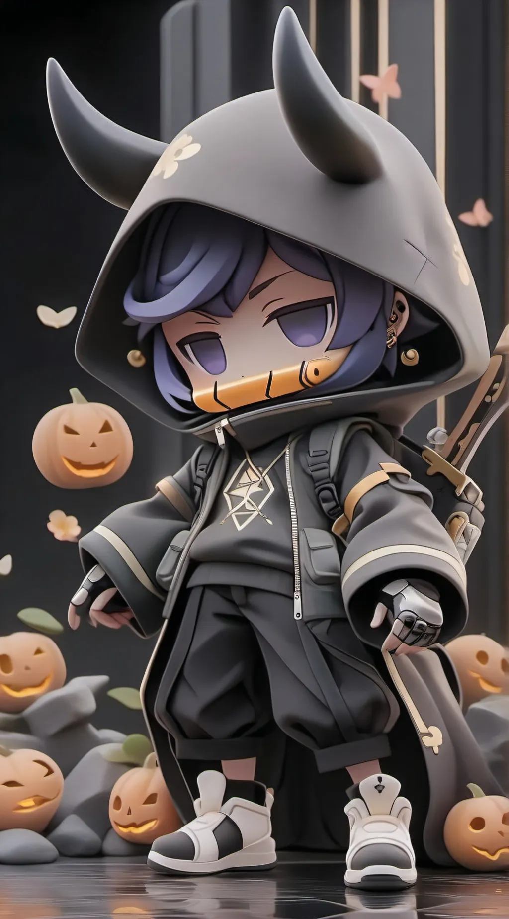 ai character: Palm pals family  background