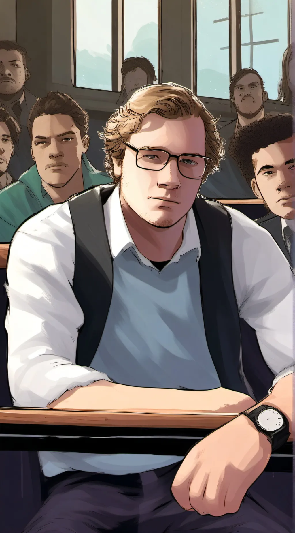 ai character: Justin background