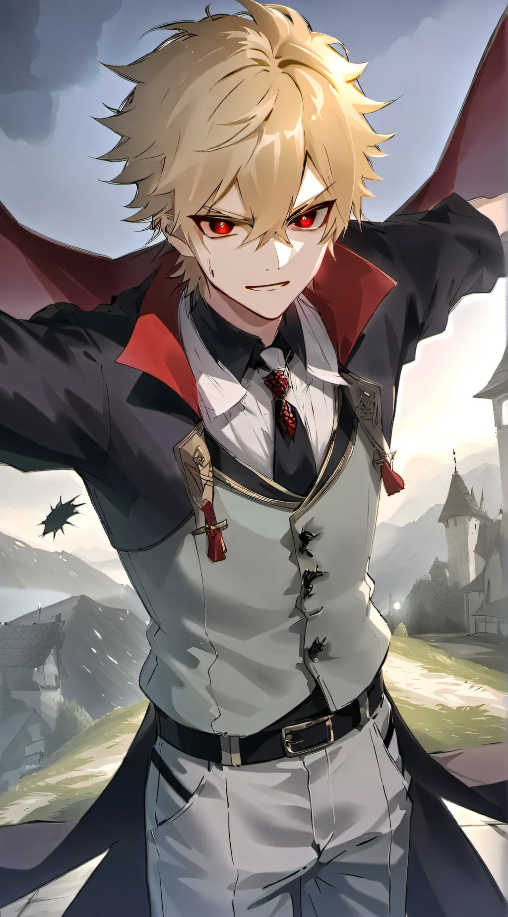 ai character: halloween mha background