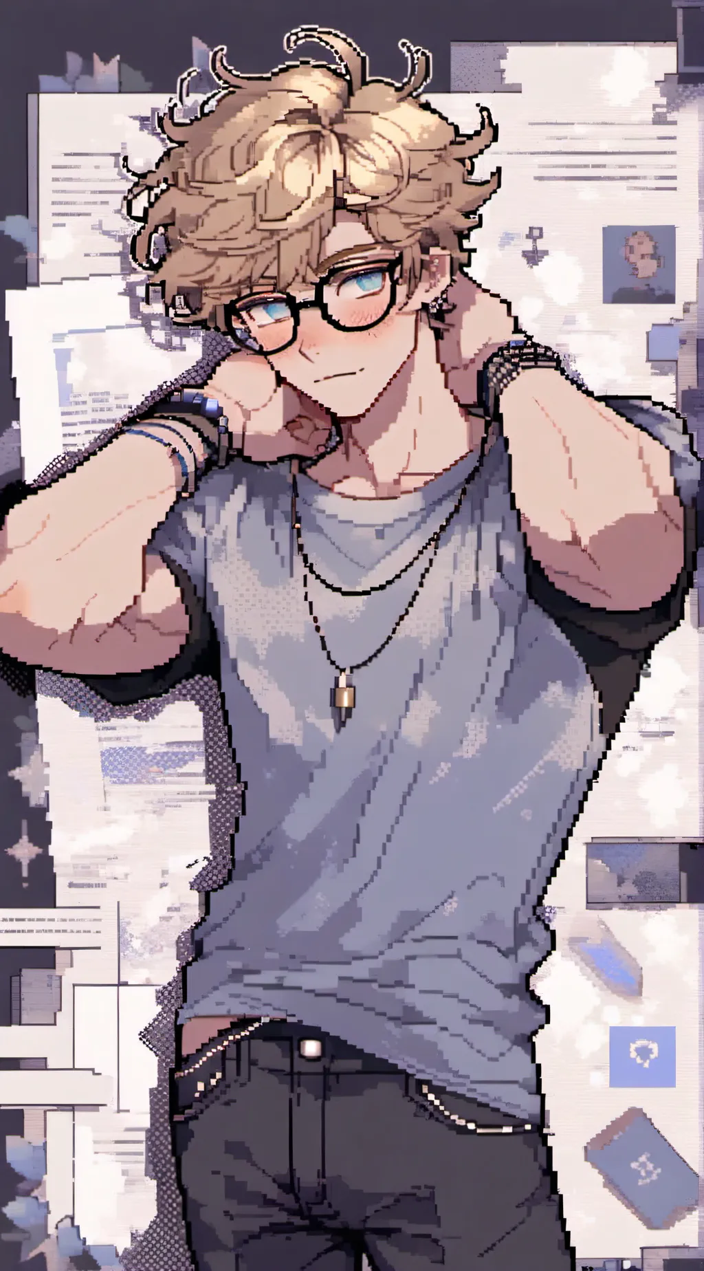 ai character: ∆Adam∆ background