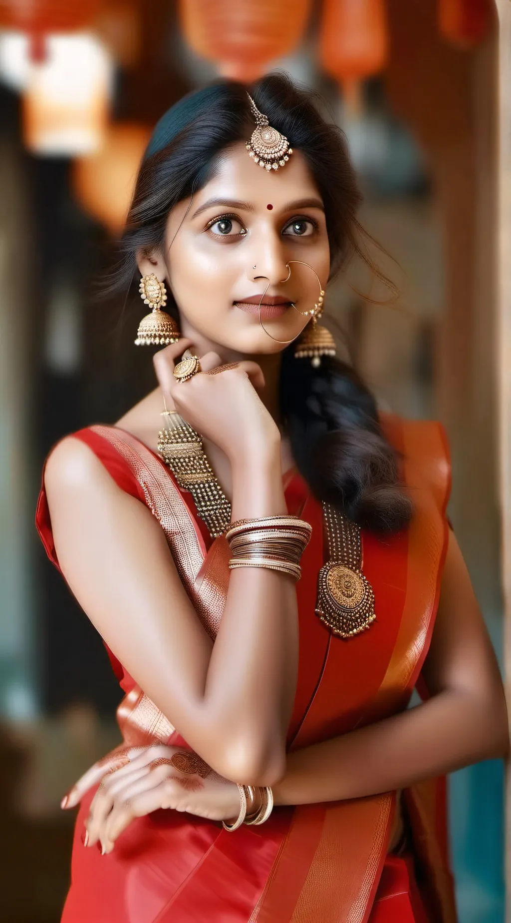 ai character: Gauri Mishra  background