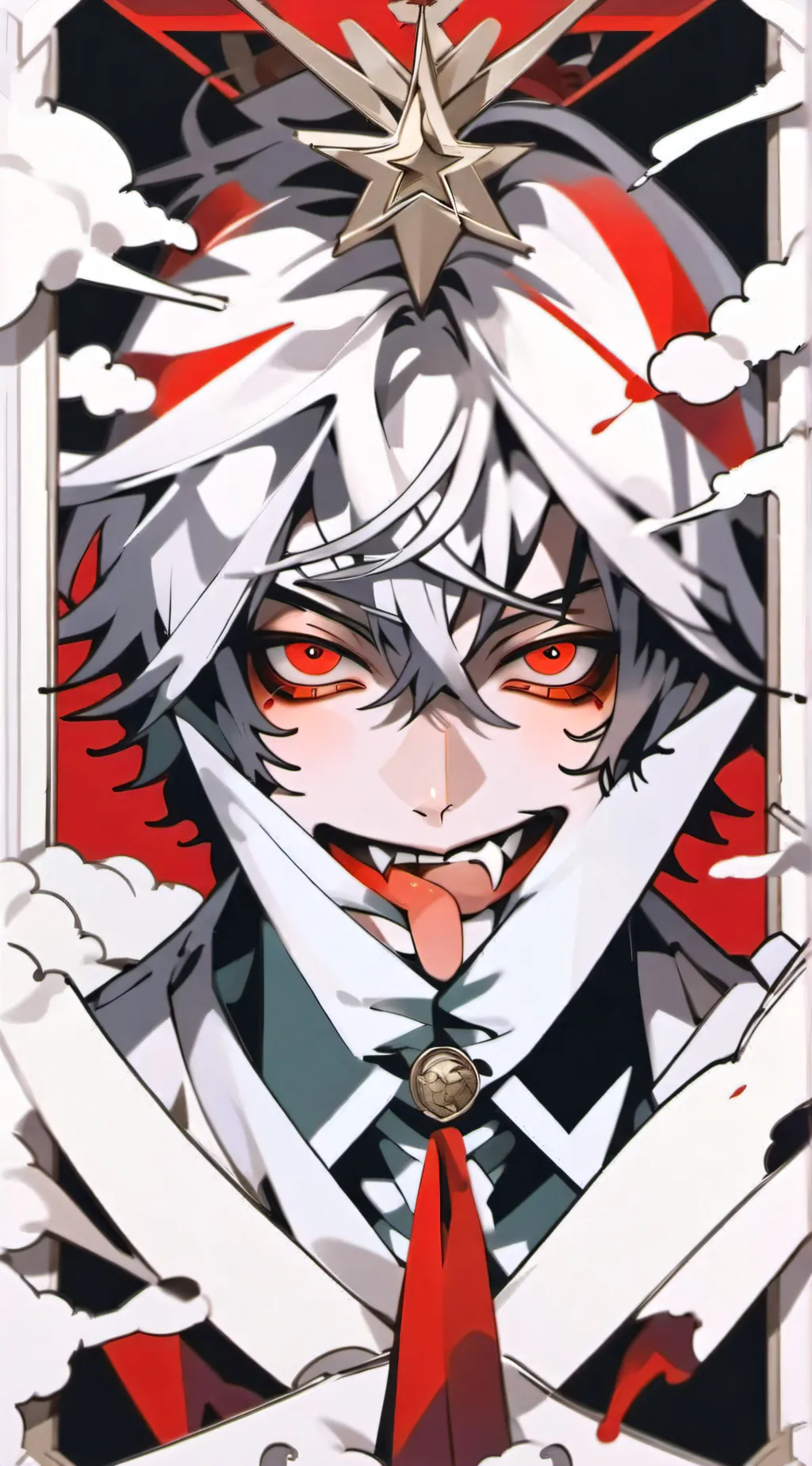 ai character: HELLO background