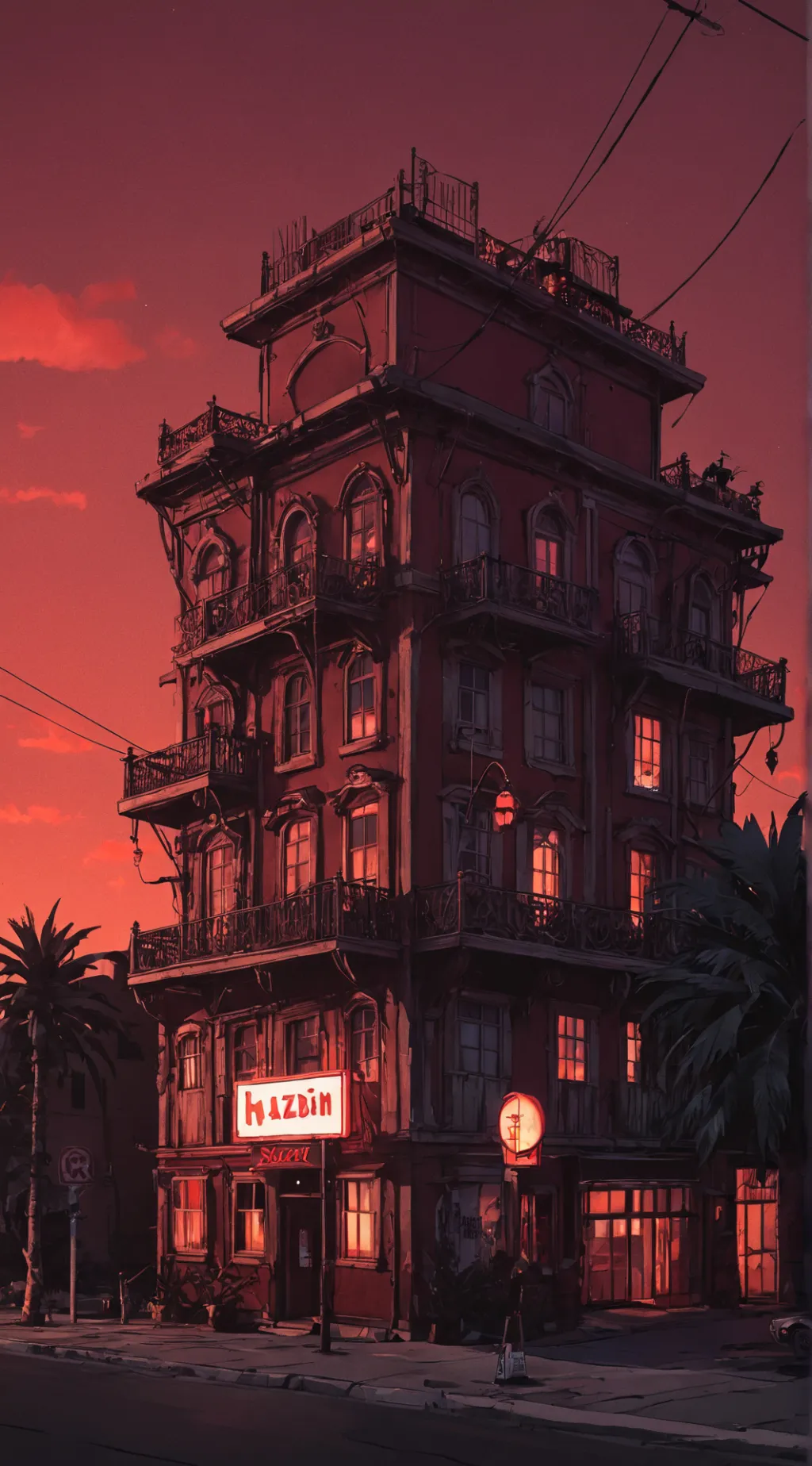 ai character: Hazbin hotel!  background