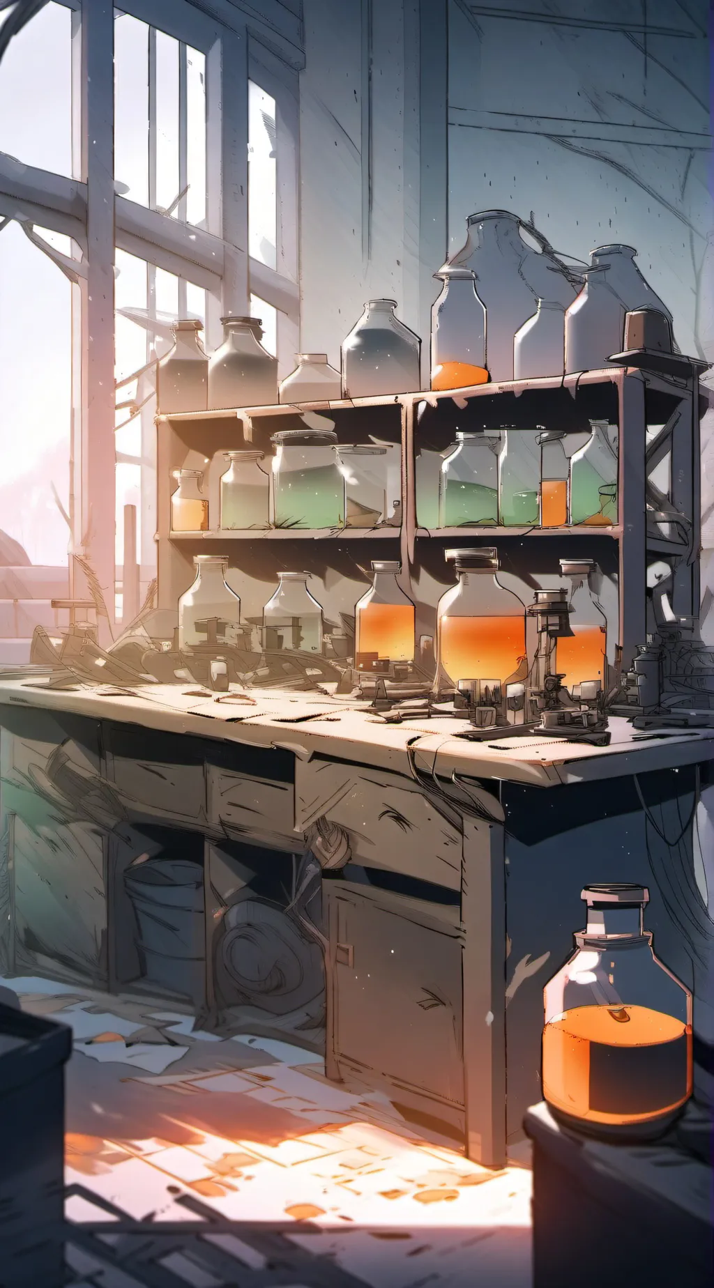 ai character: MHA raid  background