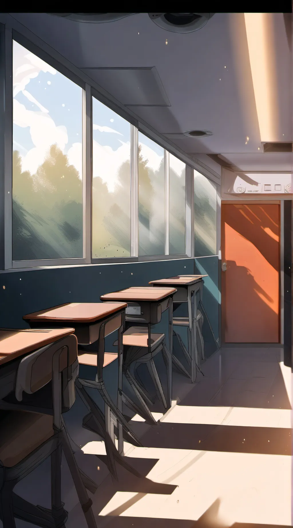 ai character: mha fake smile  background