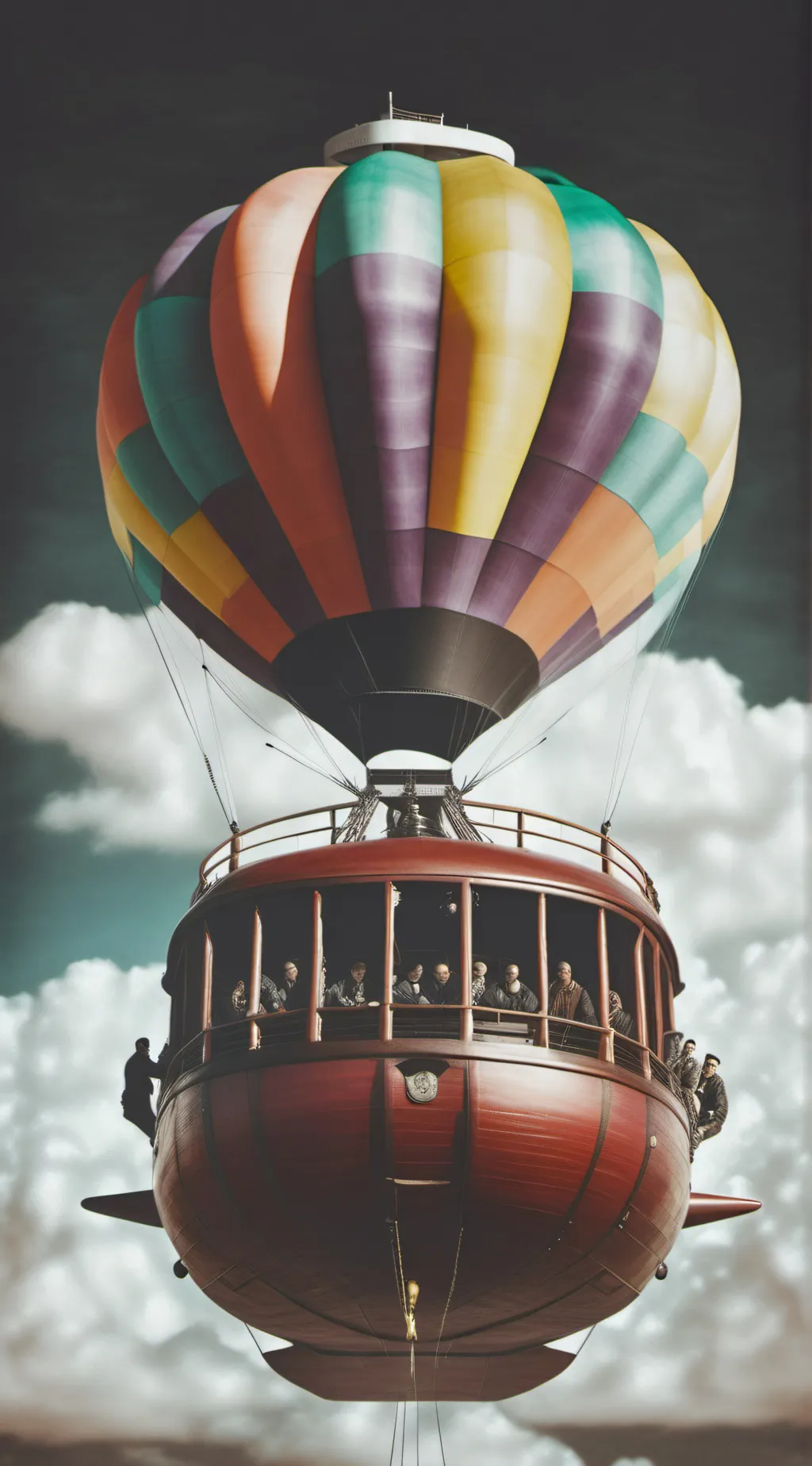 ai character: the air ship background