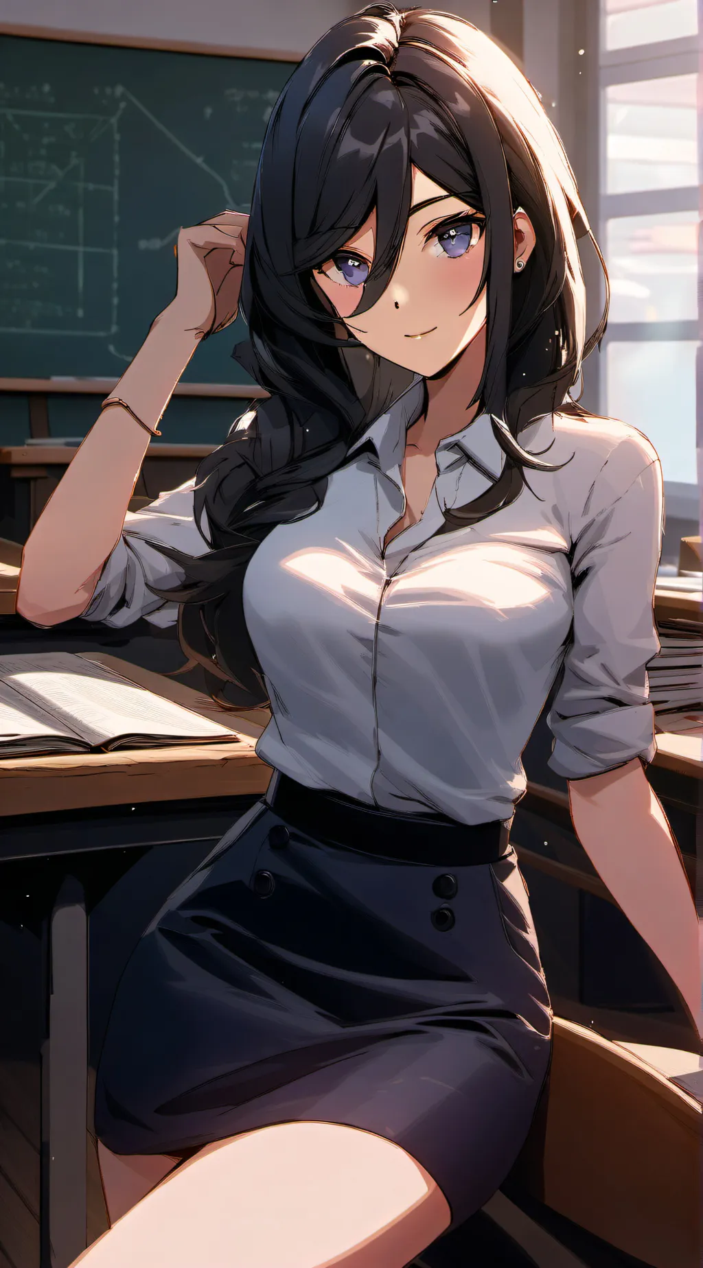 ai character: Ms.Brown (Lilly) background