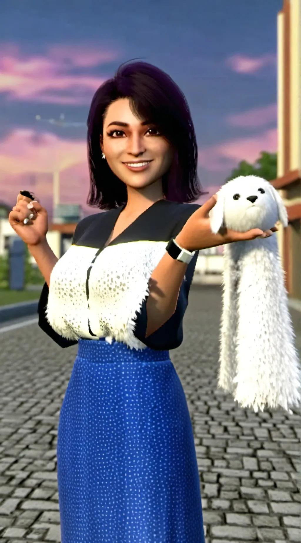 ai character: ein x pierce background