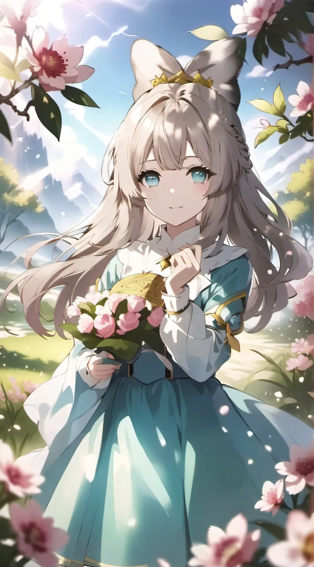 ai character: Moon background