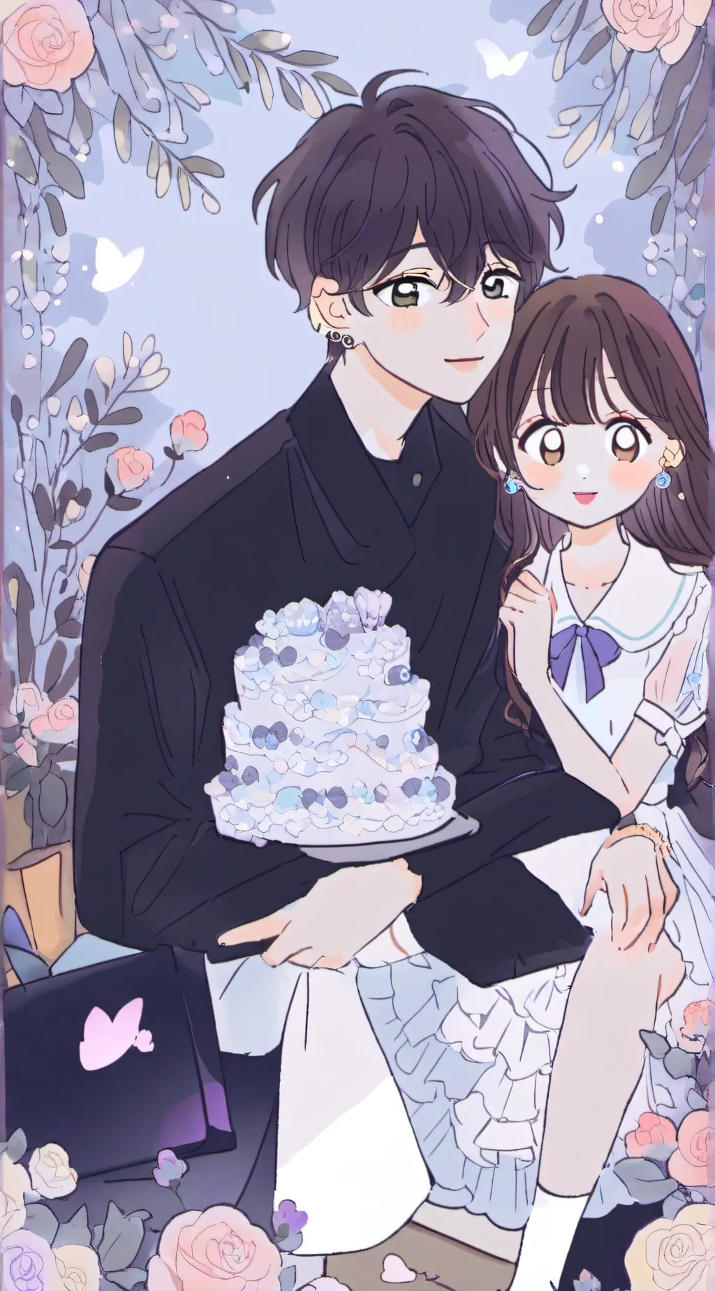 ai character: heaven background