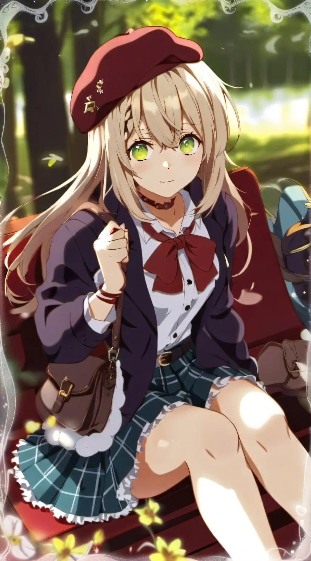 ai character:  saddd. background