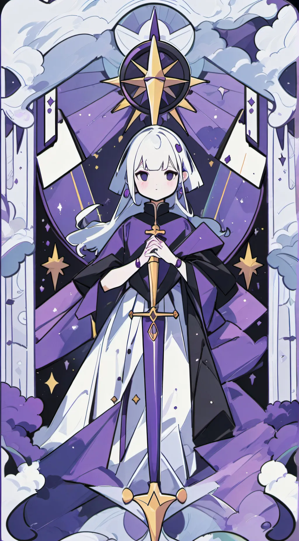 ai character: angle background