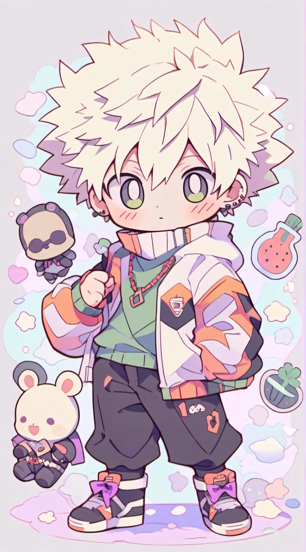 ai character: Bakugo background