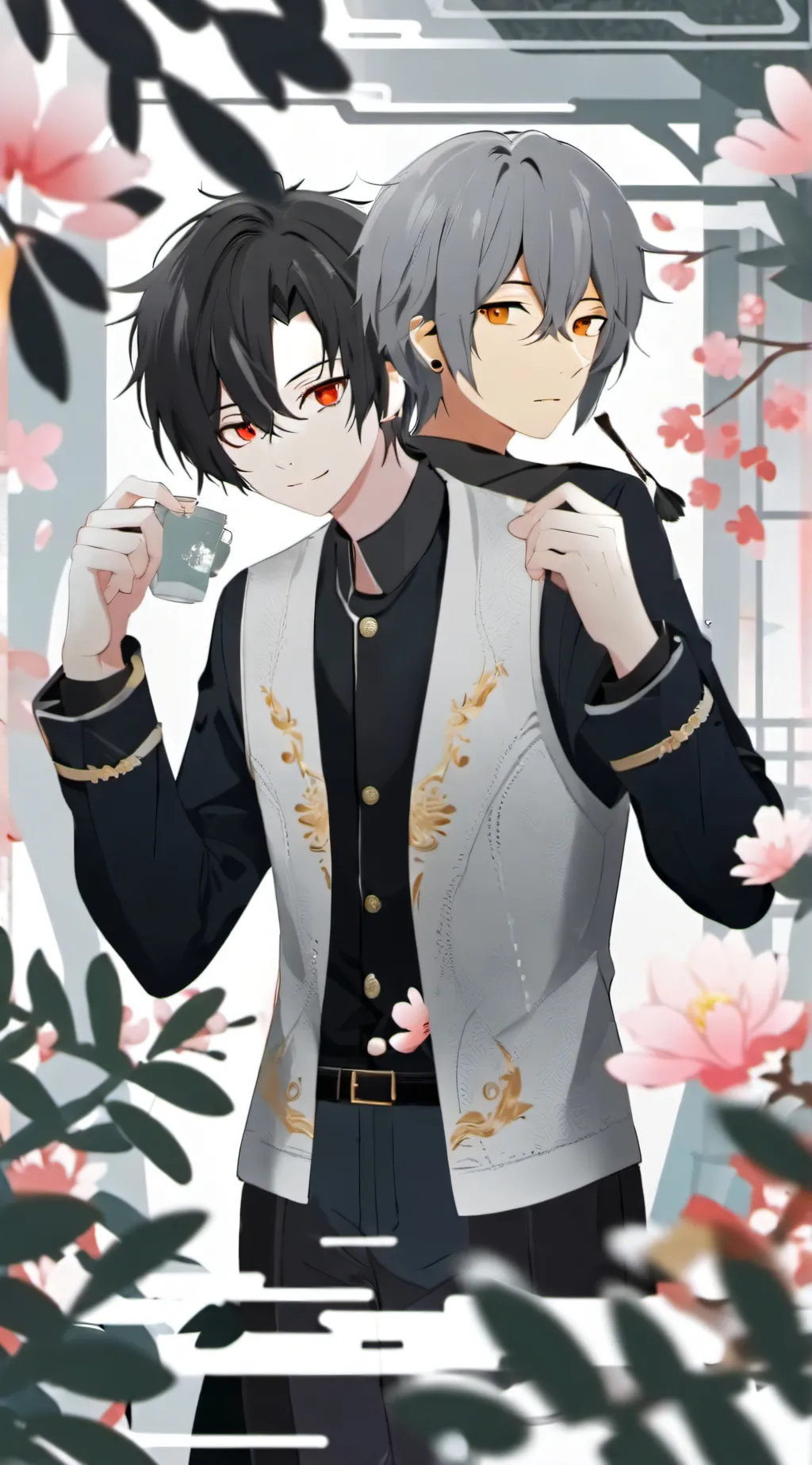 ai character: aron y adriel background