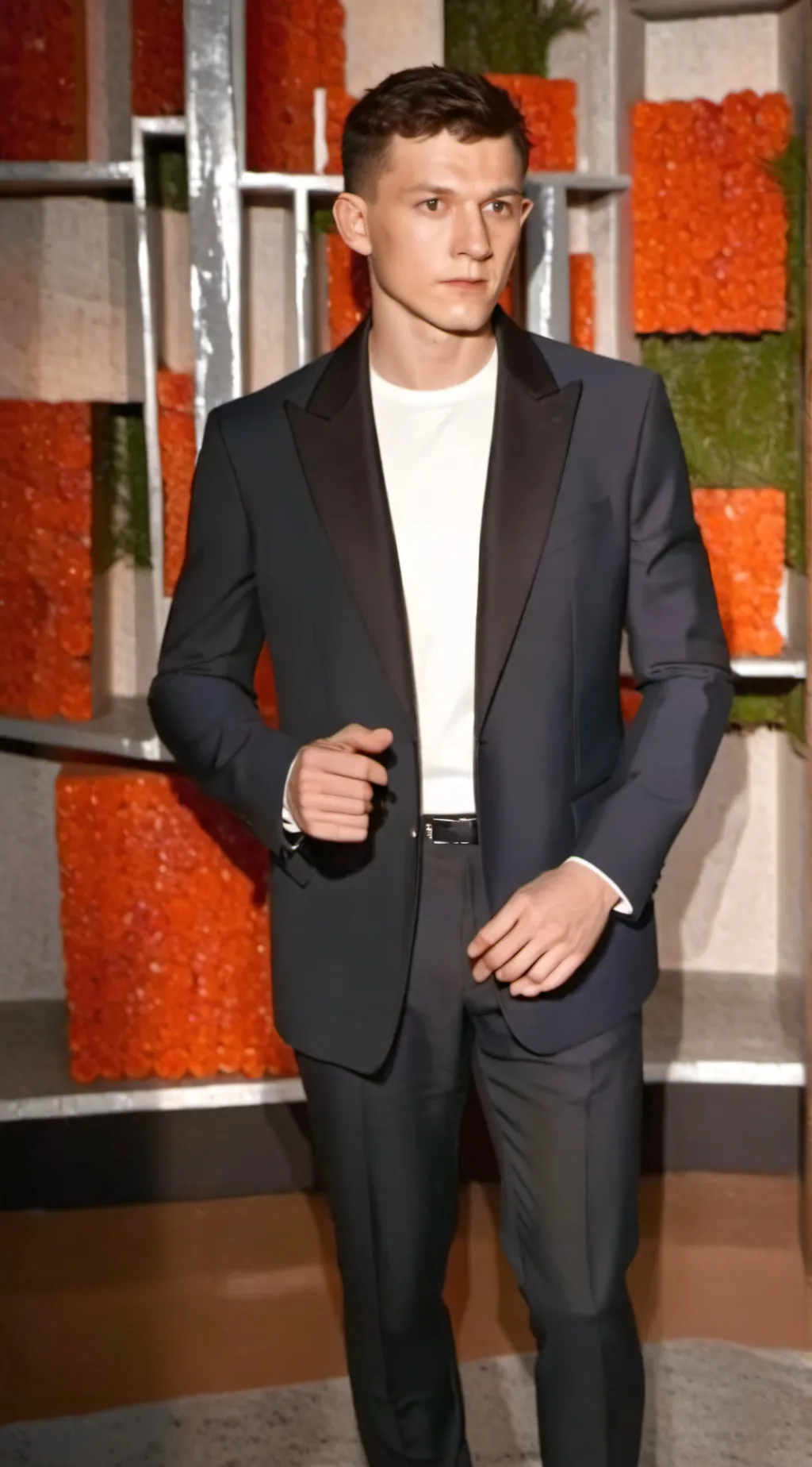 ai character: tom Holland  background