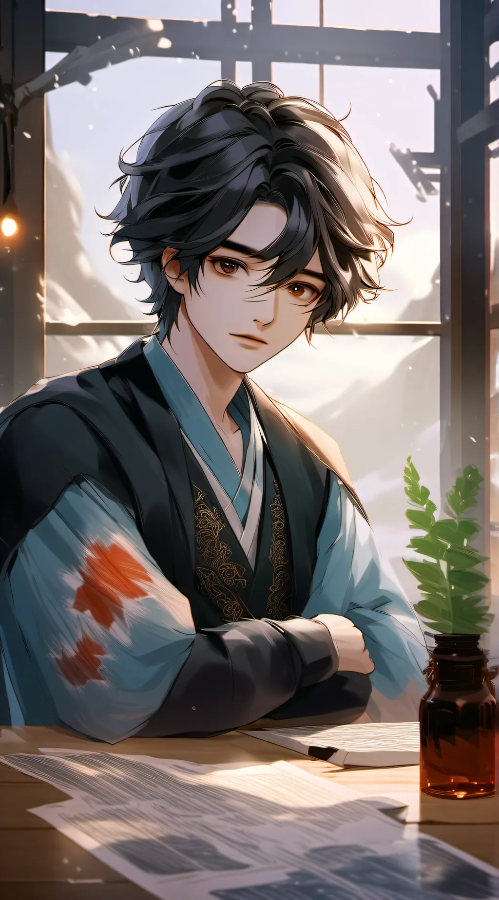 ai character: Jay  background