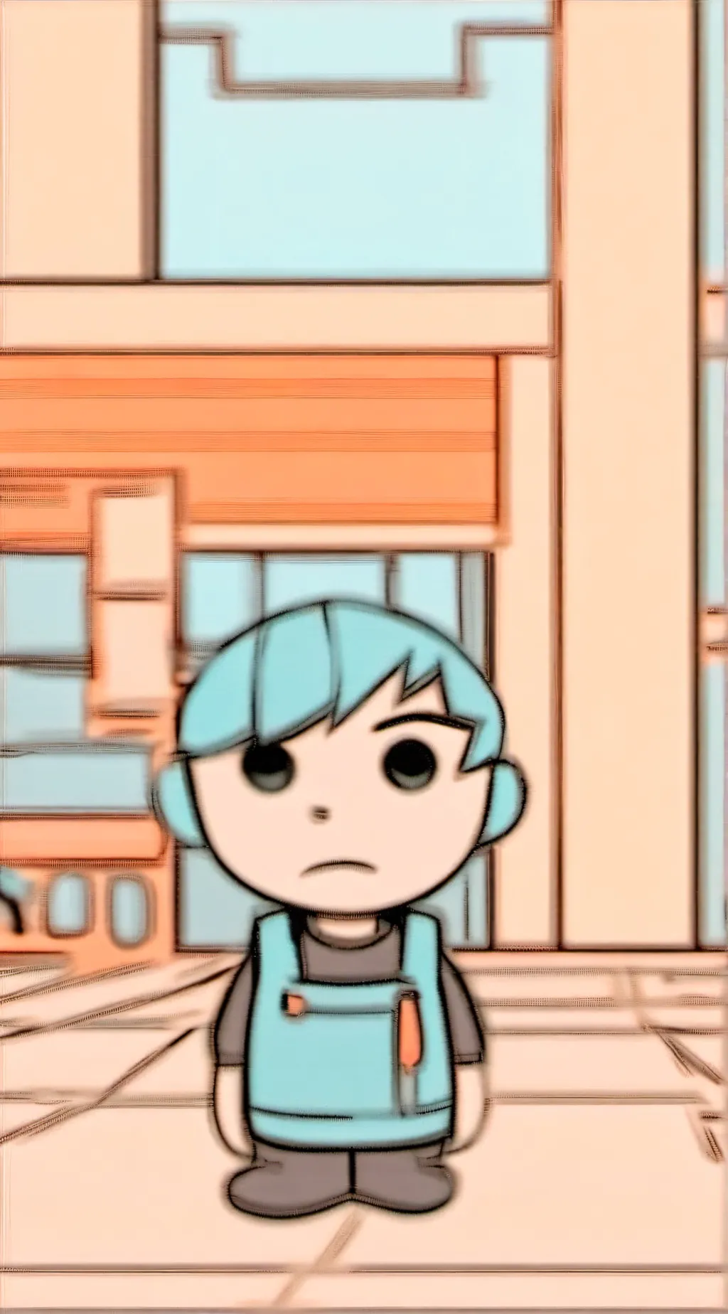 ai character: Blueberry  background