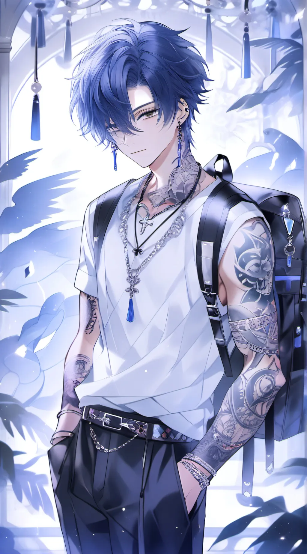 ai character: Nicky  background