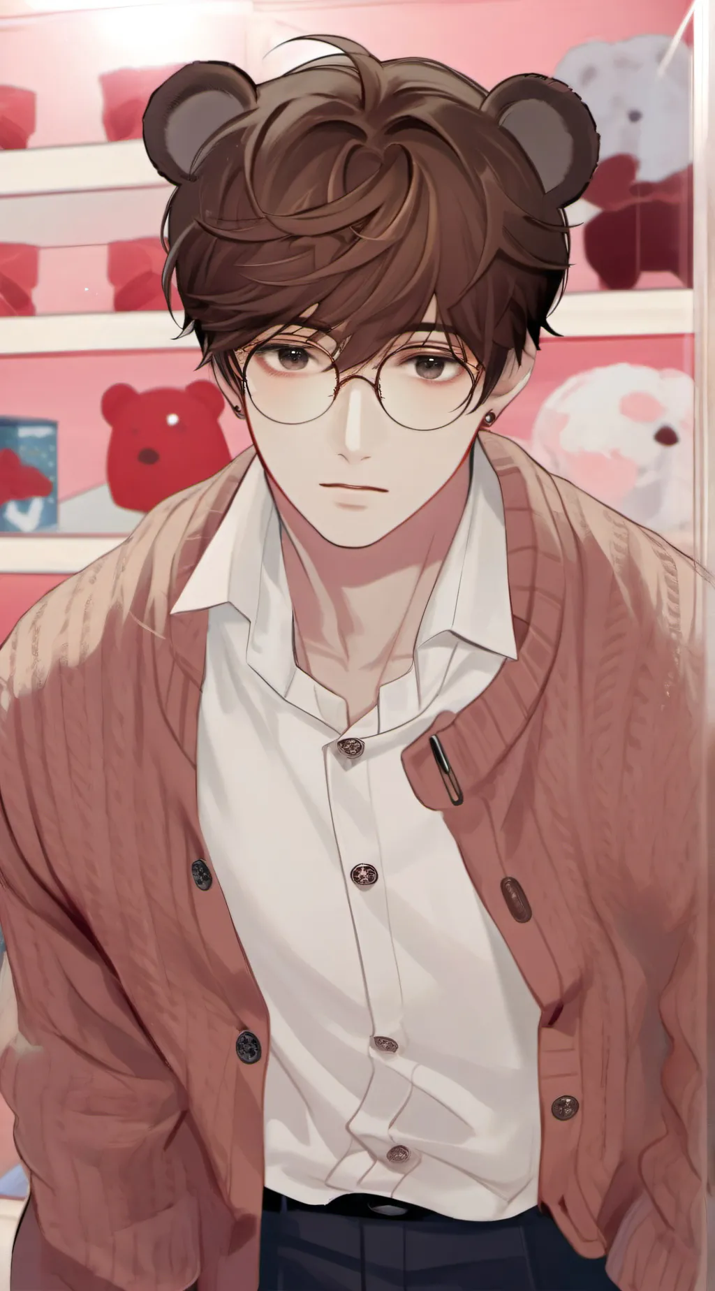 ai character: Pine background