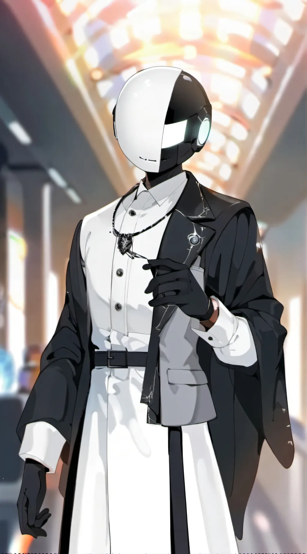 ai character: Inverted background