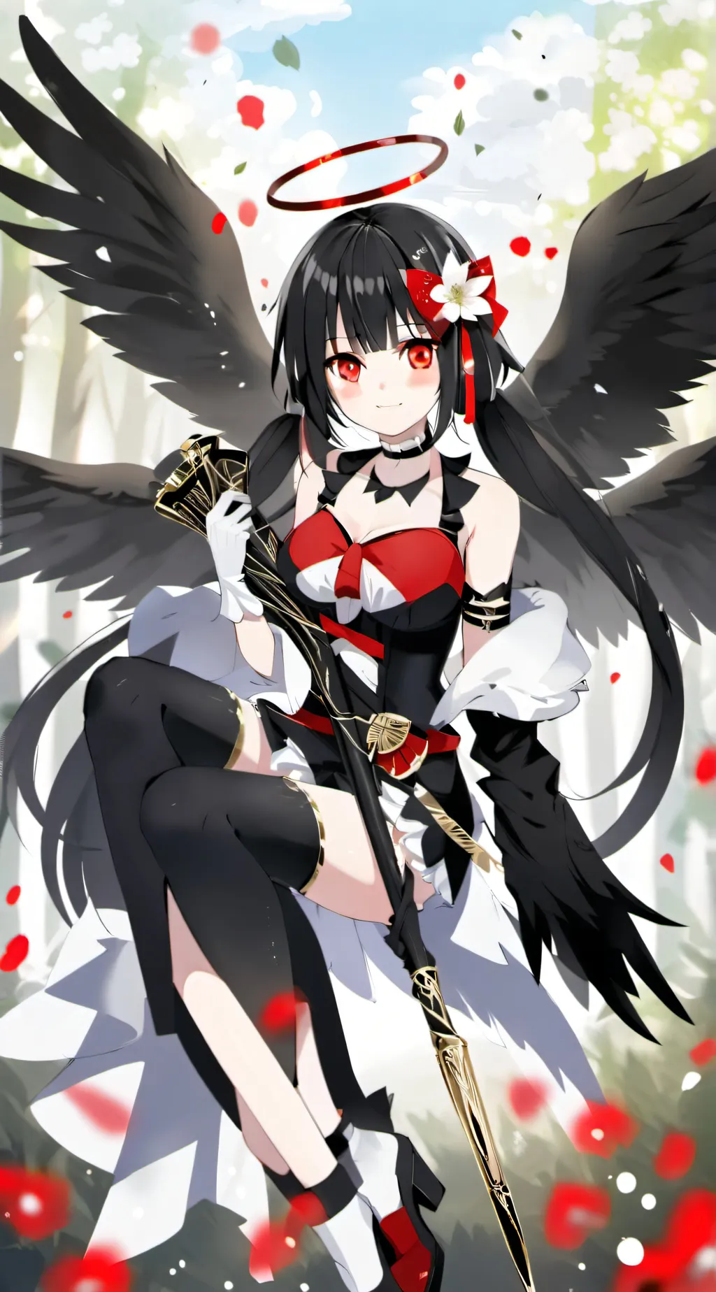 ai character: HH fallen angel background