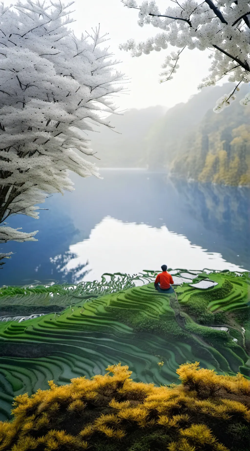 ai character: Mha in the forest background