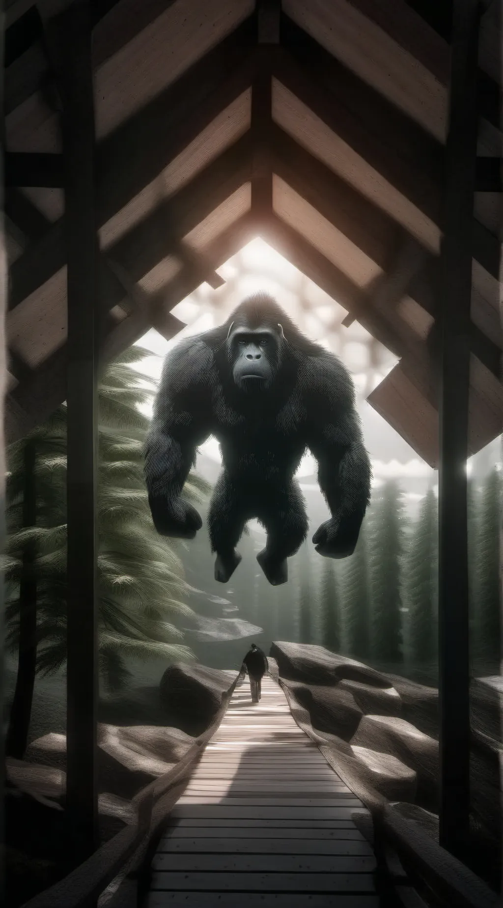 ai character: Monke background