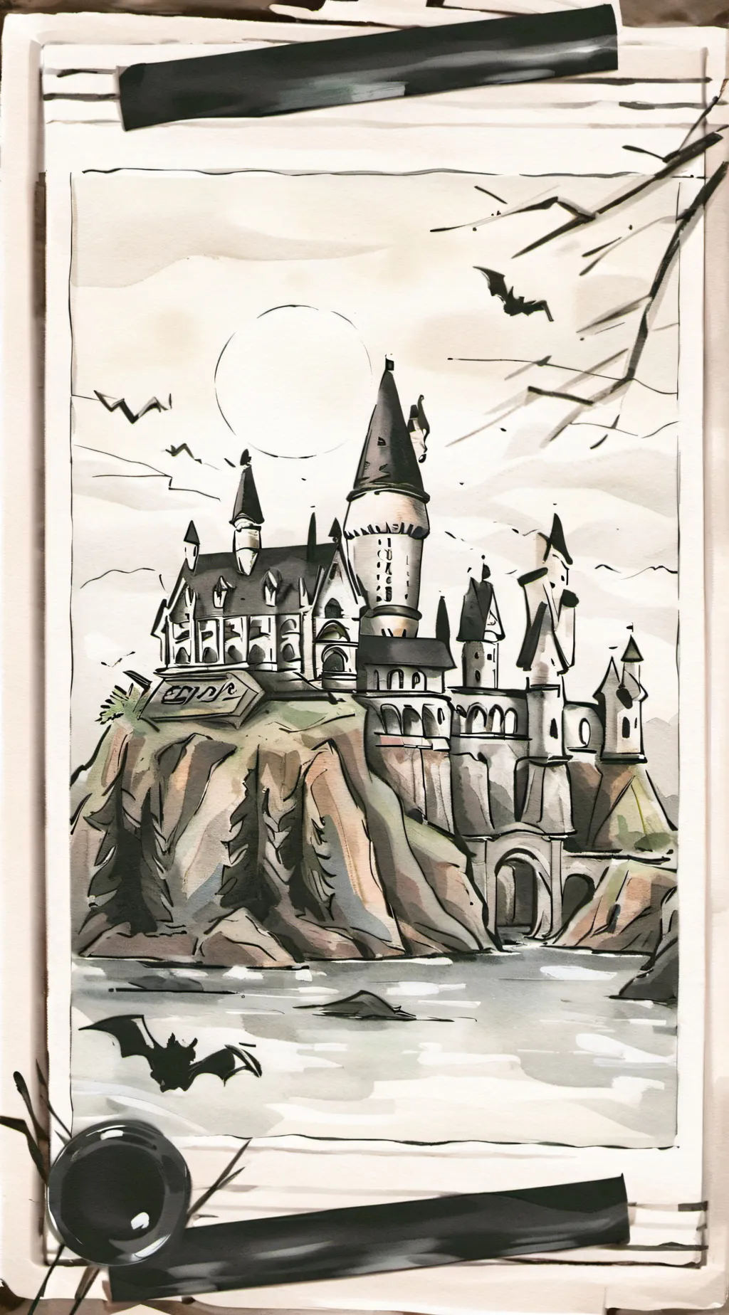 ai character: hogwarts halloween background