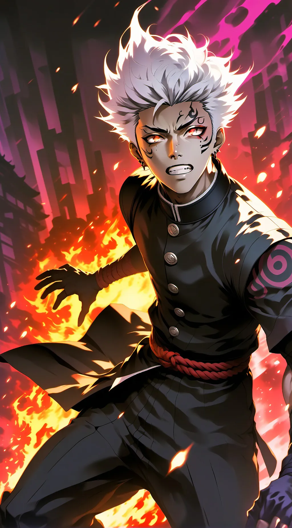 ai character: sukuna background