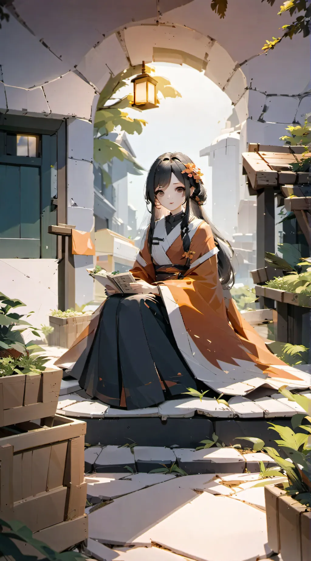 ai character: luna background