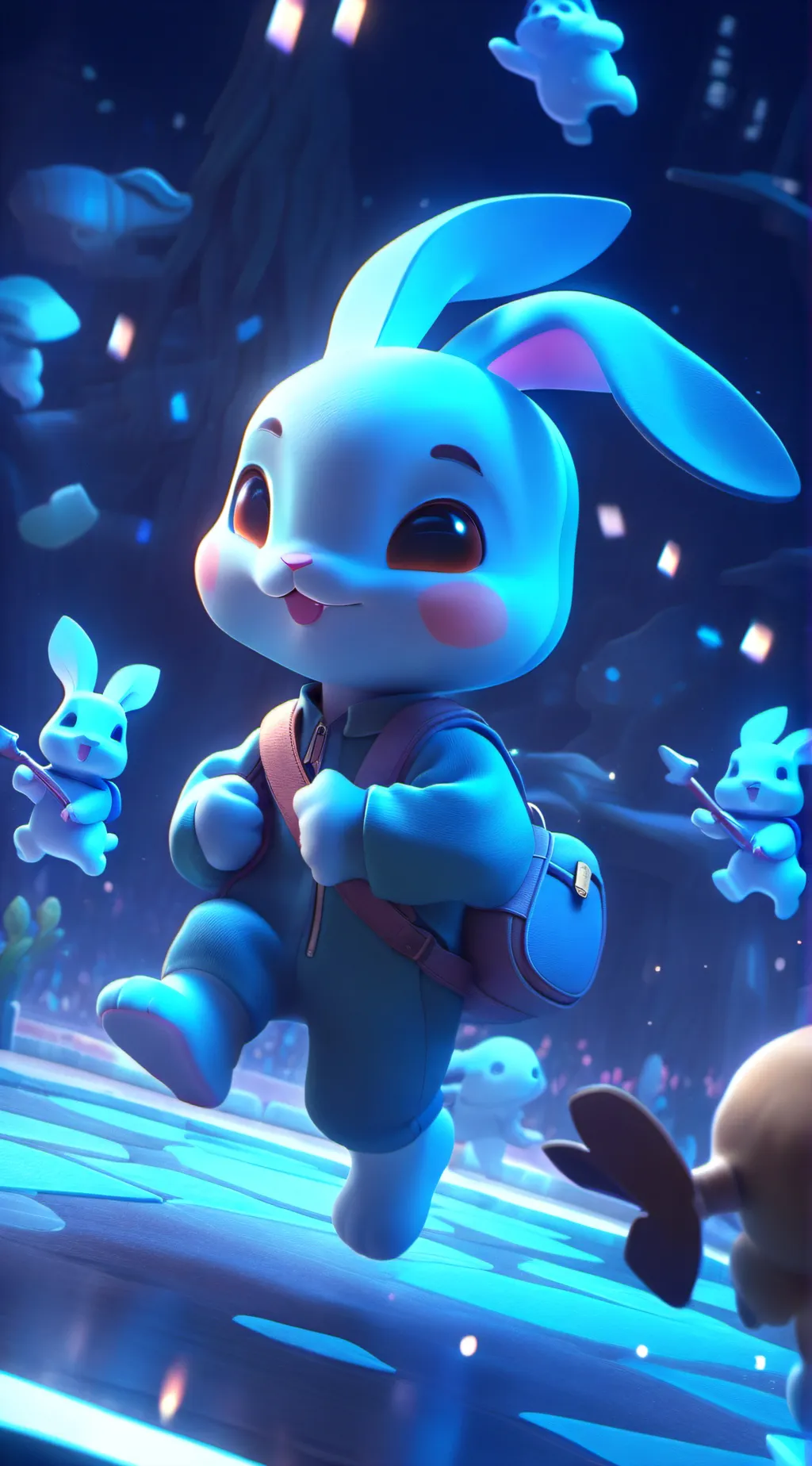 ai character: bunny background