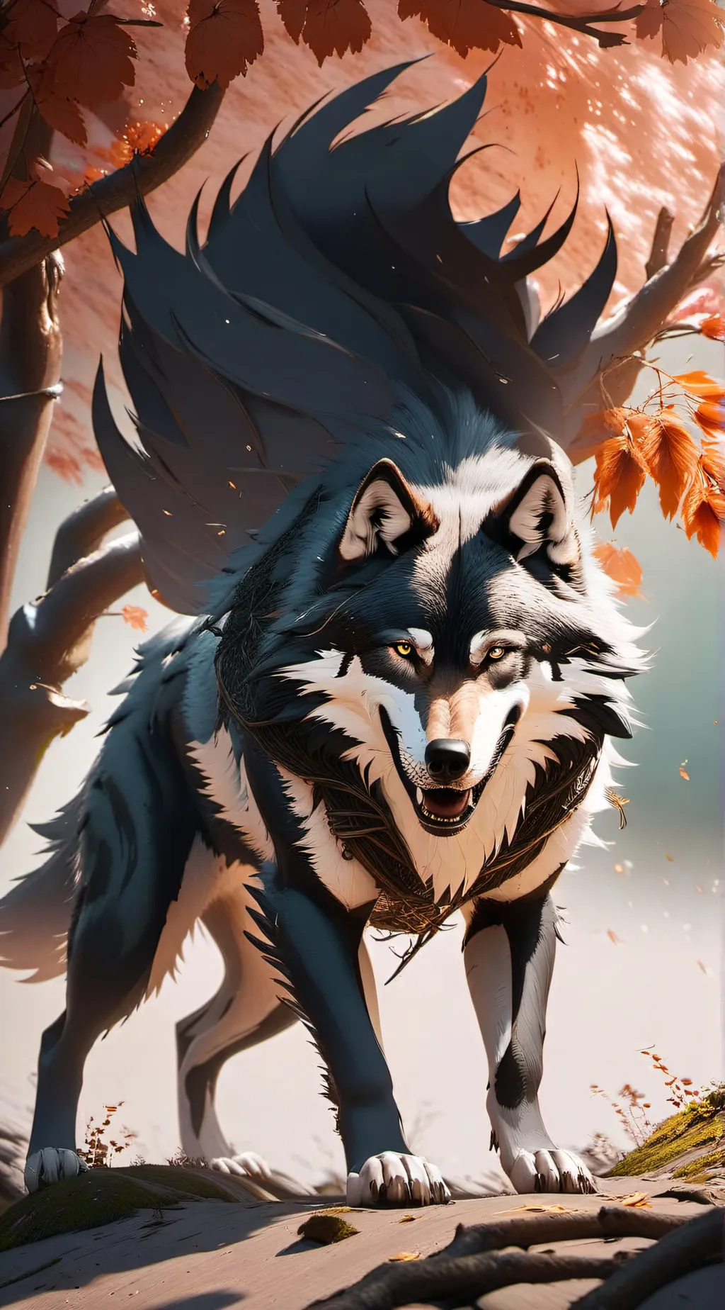 ai character: black background