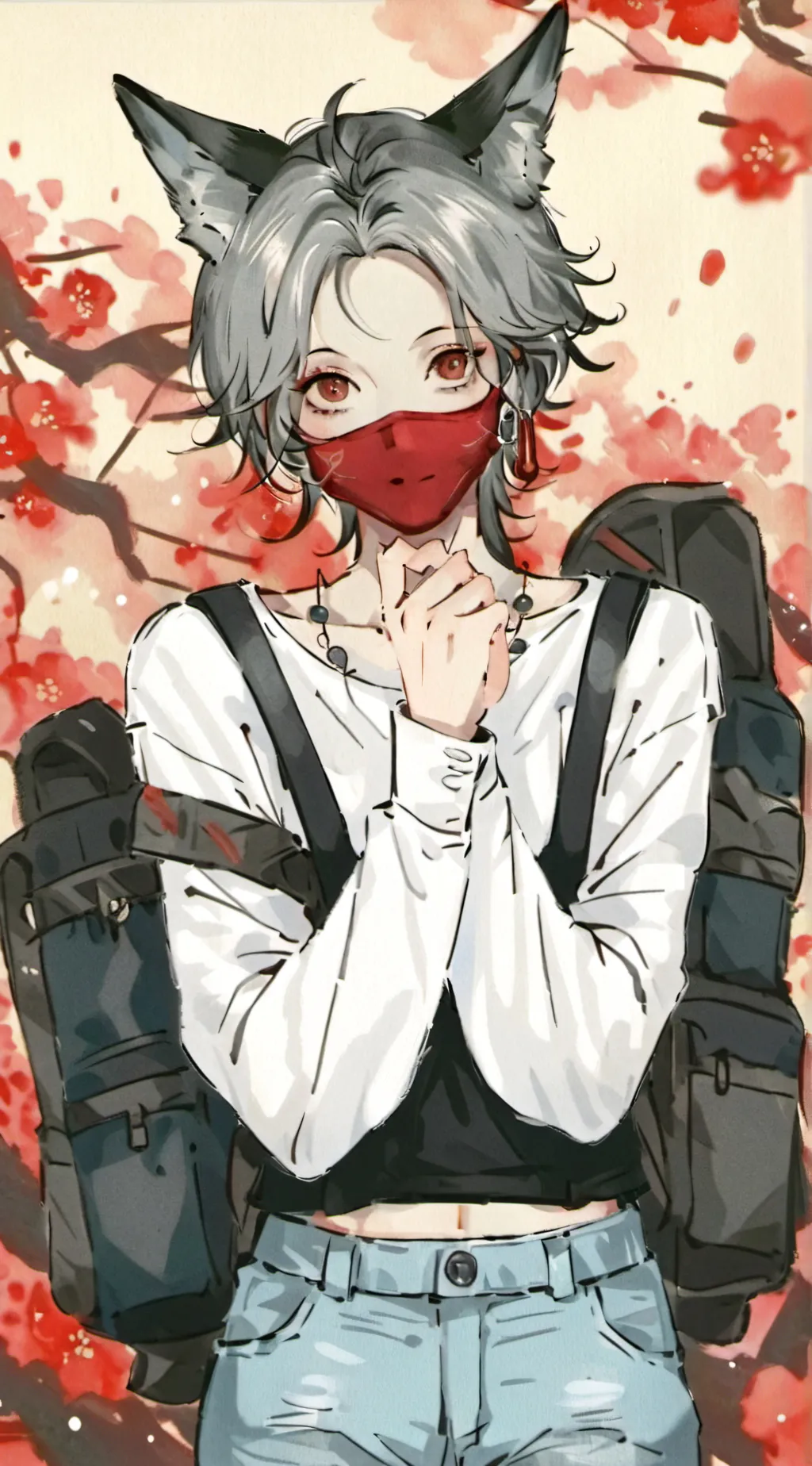 ai character: sky background