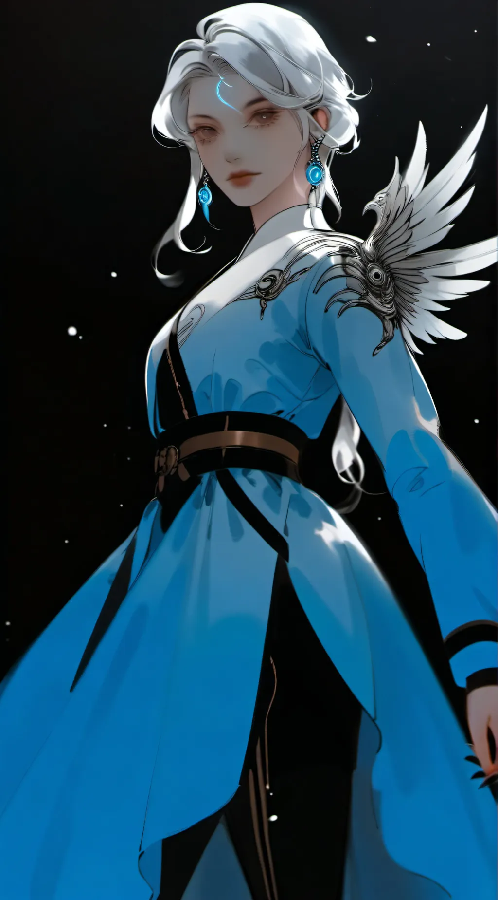 ai character: Slender x bacon background