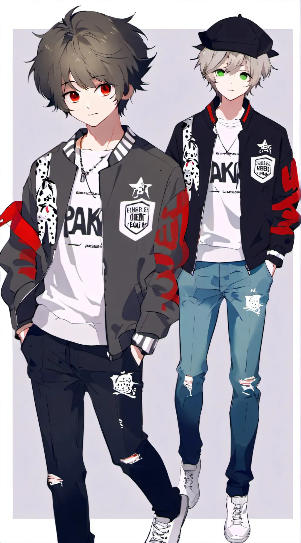 ai character: Kai & Damien background