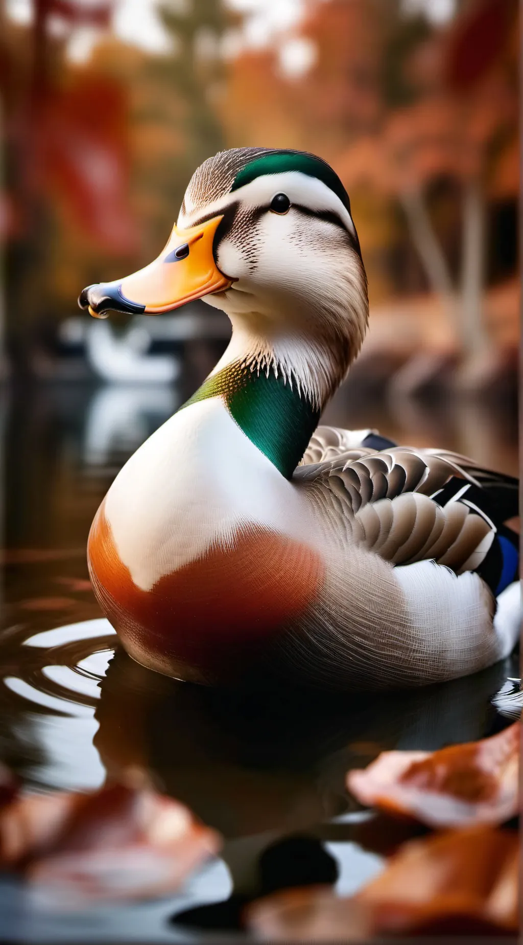 ai character: duck background