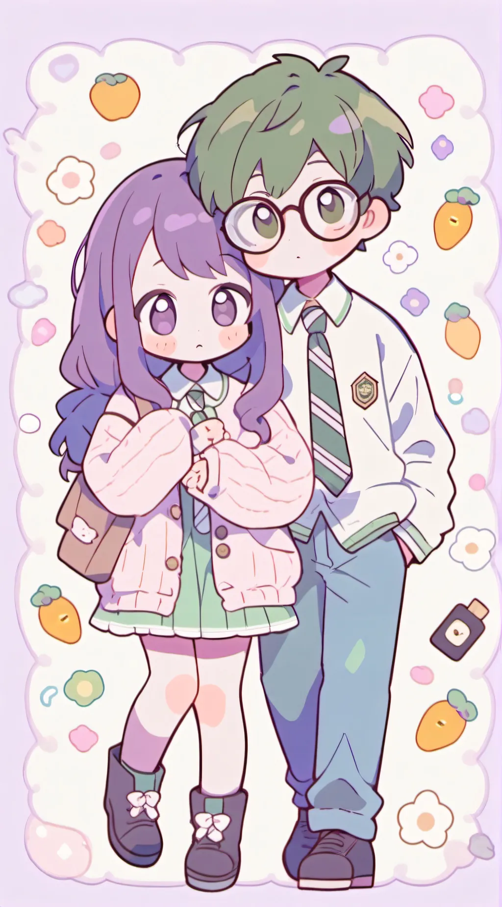 ai character: lollipop book ahle background