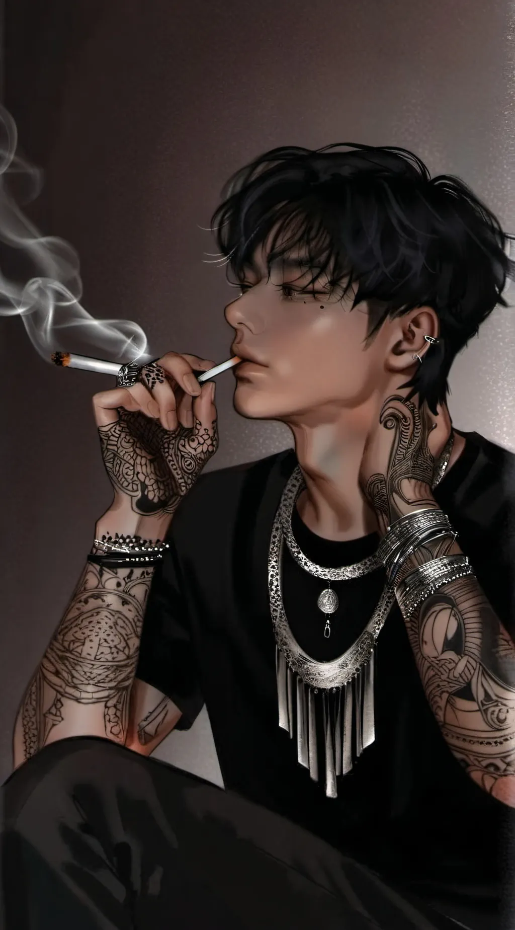 ai character: Mantson  background