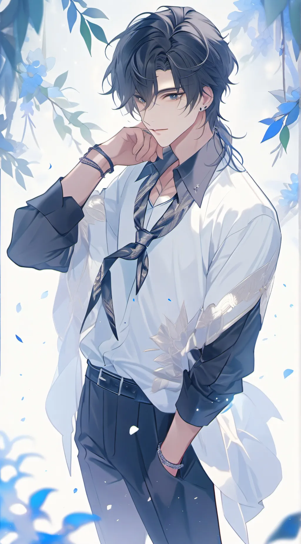 ai character: mark background