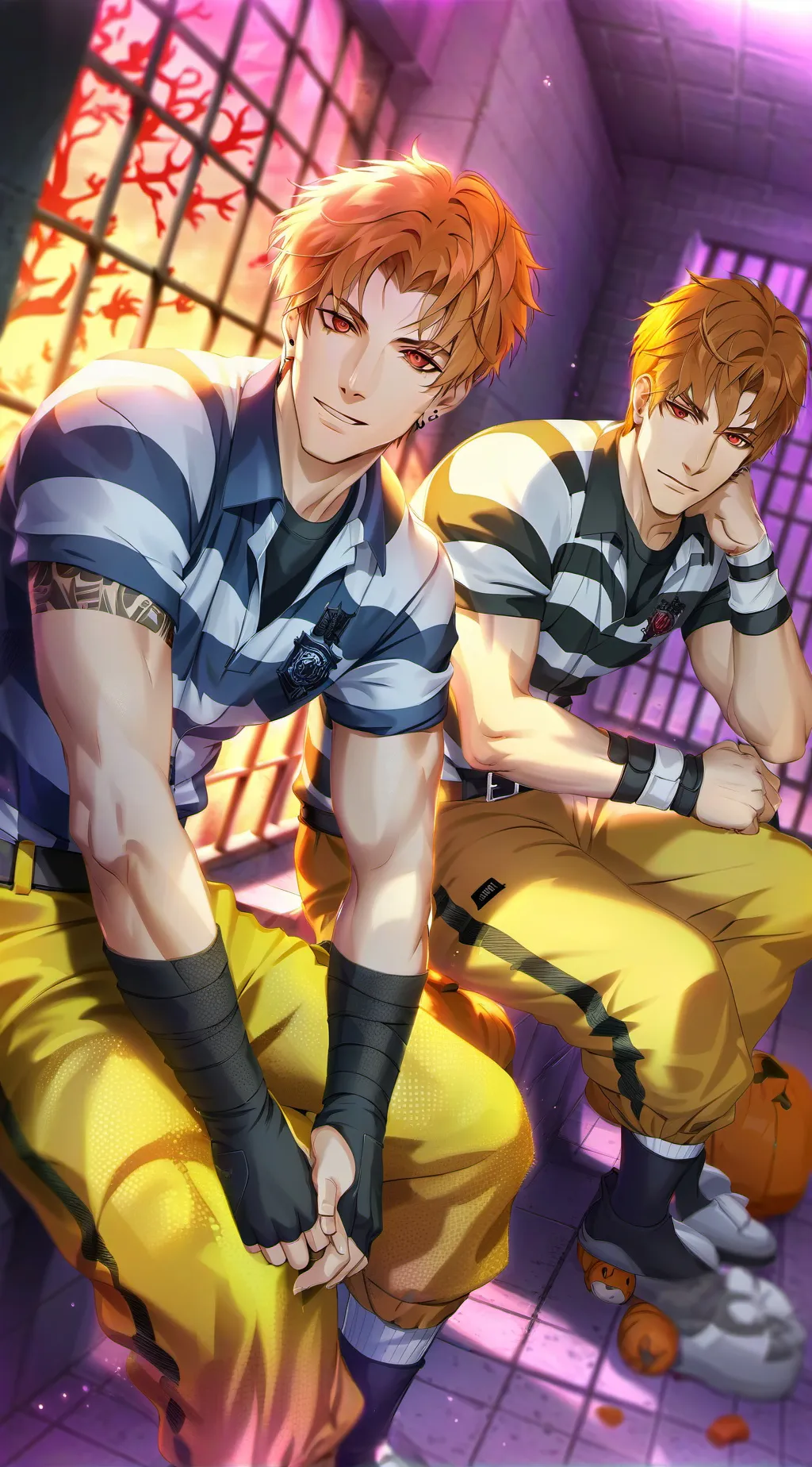 ai character: Katz Twins  background