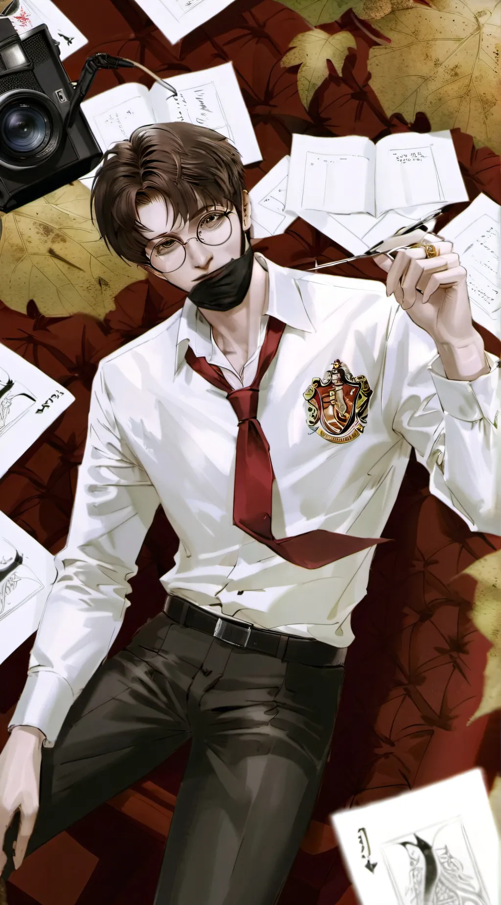 ai character: Harry Potter 🧡⚡ background