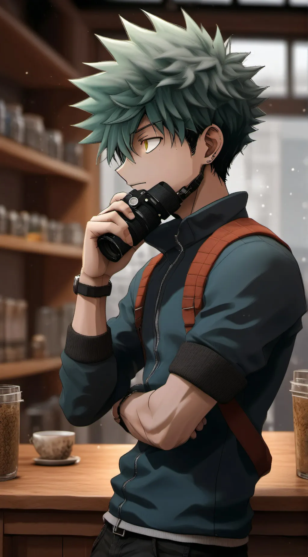 ai character: Beach edition mha background