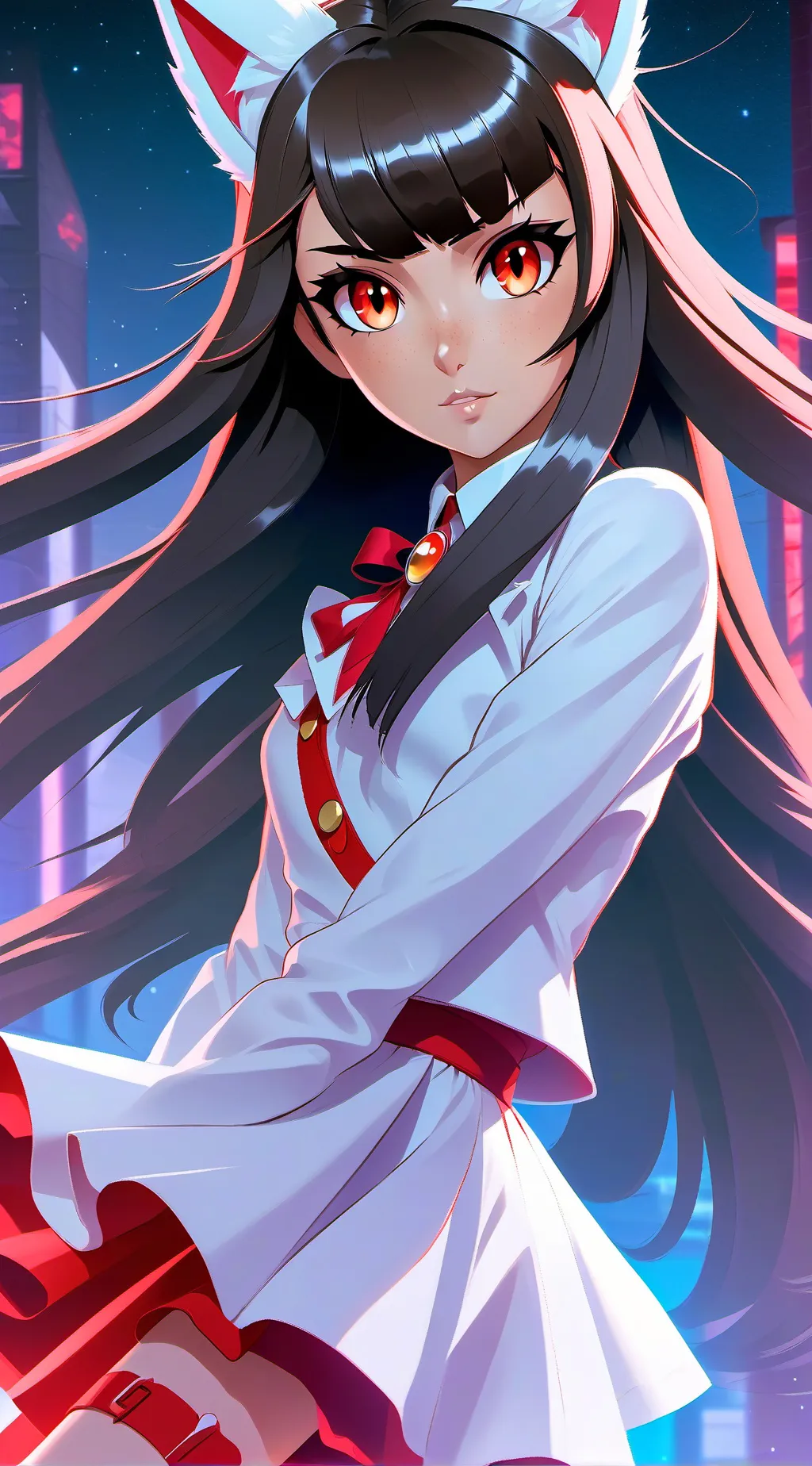 ai character: Aphmau Cat & Dog background